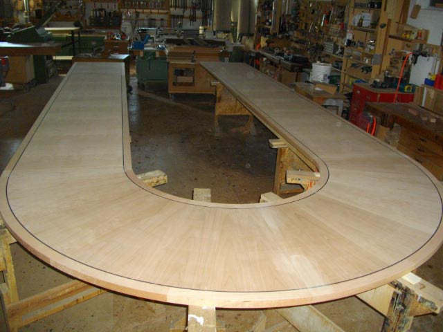 Plain Sliced Cherry Conference Table