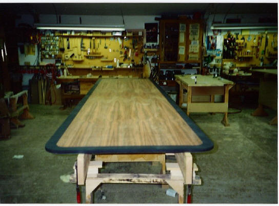 Santos Rosewood and Black Pearwood Border Table Top